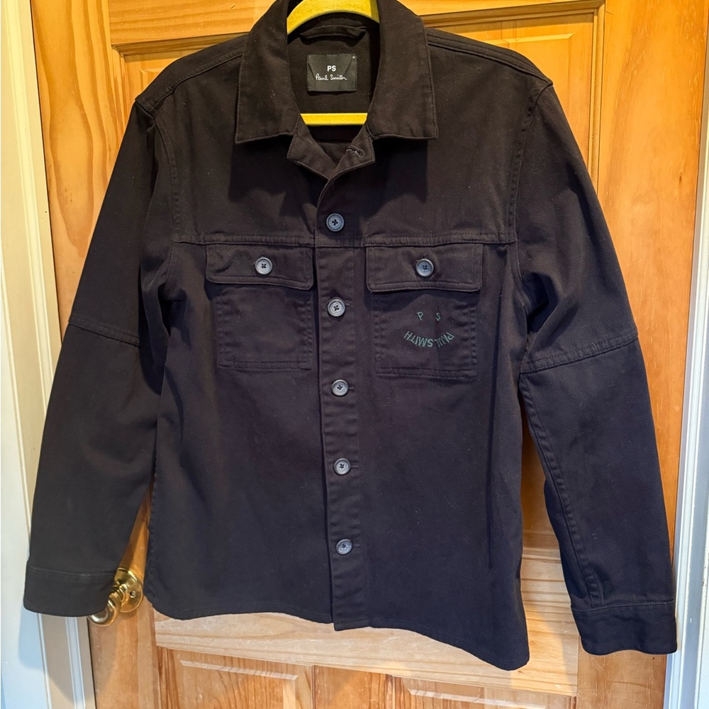 Paul Smith Black Button-Front Shirt Jacket